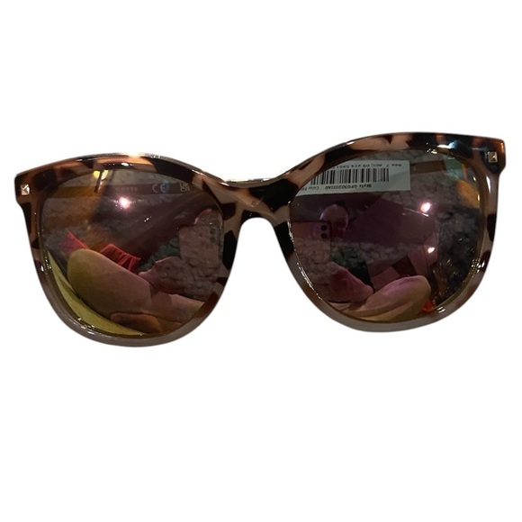 Guess sunglasses turtoise mirrored cat eye shape NWT - Picture 1 of 6